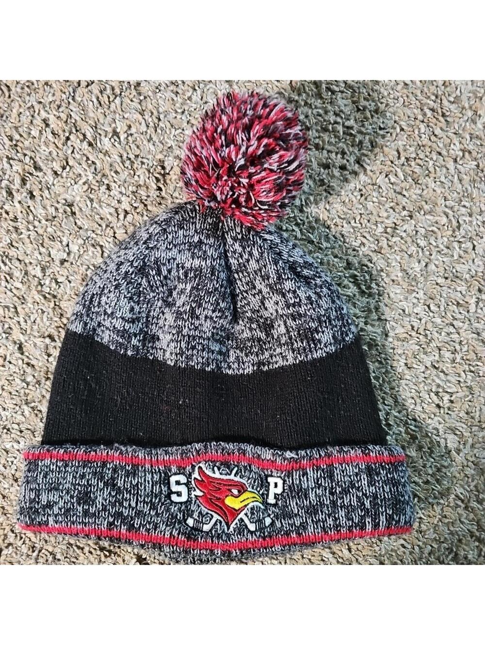 SP Cardinals Hockey Poof Beanie Winter Hat